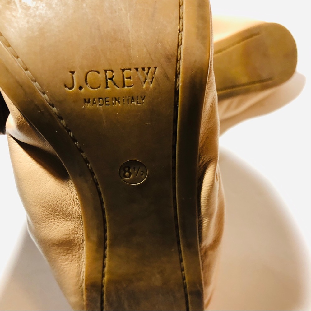 J Crew Mika Leather Ballet Flats Size 8.5 - Picture 7 of 7